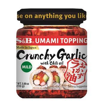 S&B Chilli Oil With Crunchy Garlic 3.9 Oz | Asian Mart LLC