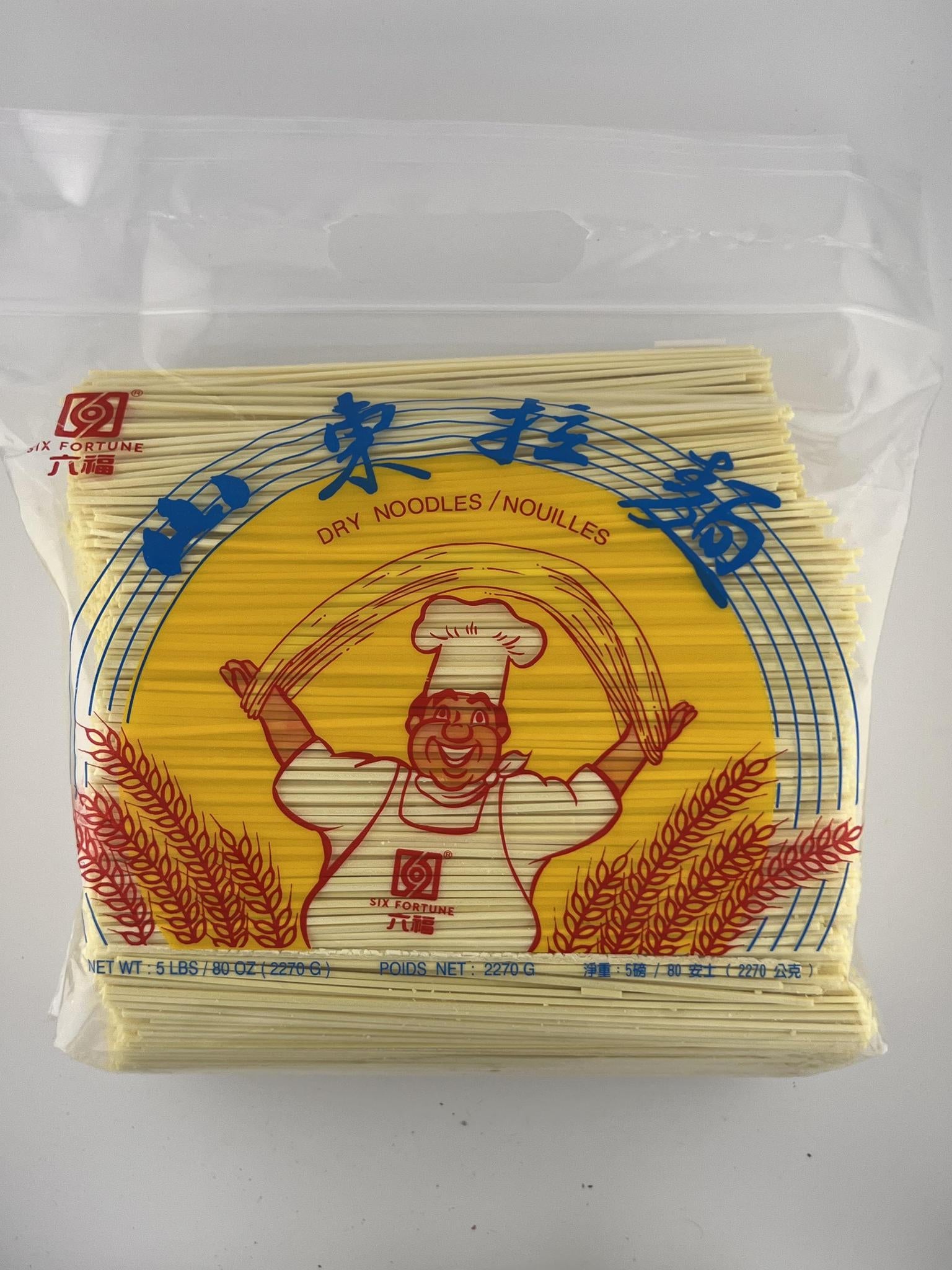 SIX FORTUNE Dry Noodles 5LB | Asian Mart LLC