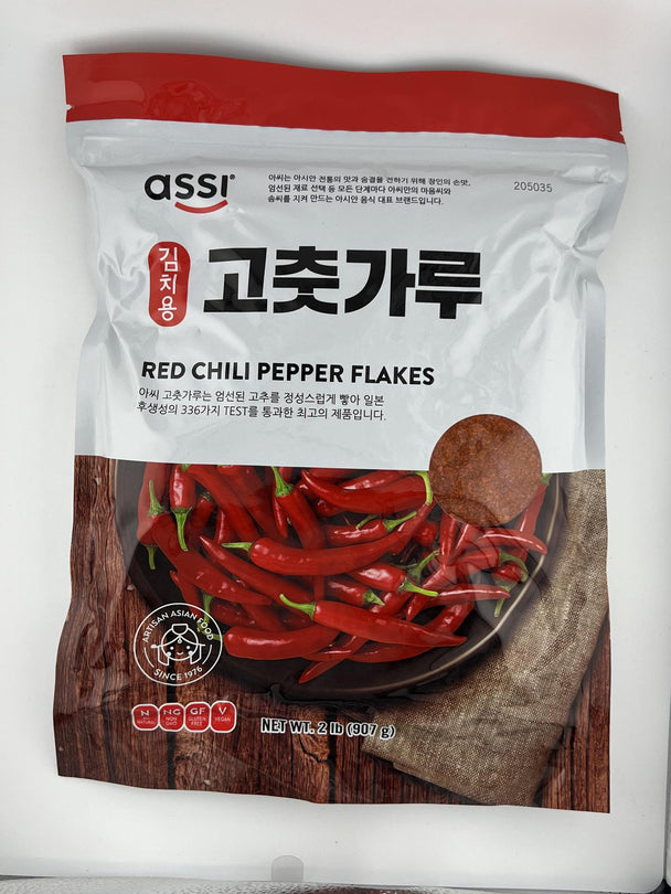 ASSI Korean red chili pepper flakes 2 LB