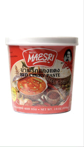 MAESRI Red Curry Paste 14 Oz