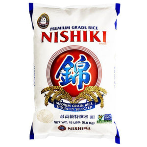 NISHIKI Medium Grain Rice 15 LB