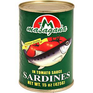 MASAGANA Sardines In Tomato Sauce 15 Oz