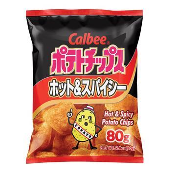 CALBEE HOT & SPICY Potato Chips 80g