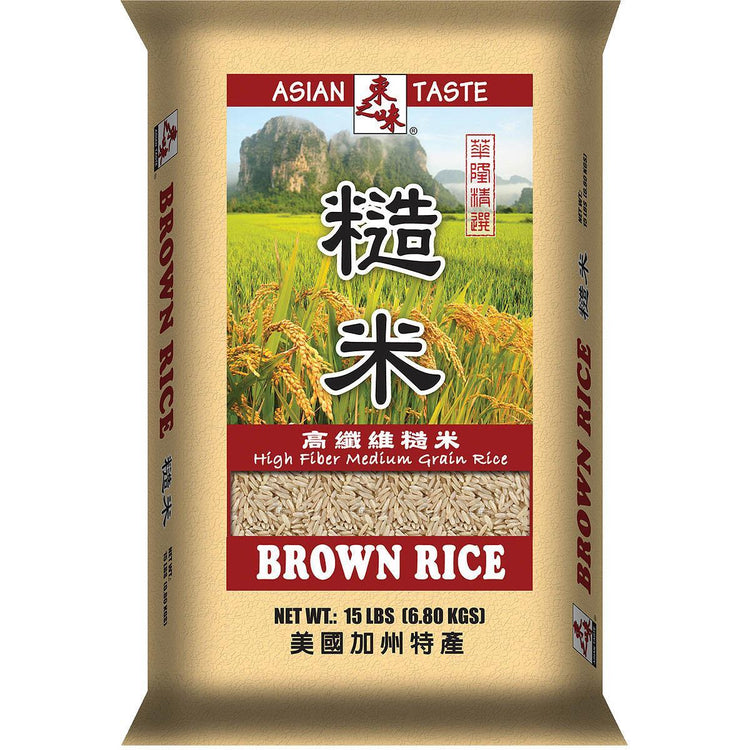 Asian Taste Brown Rice 15 Lb